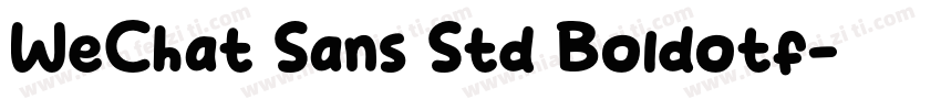 WeChat Sans Std Boldotf字体转换